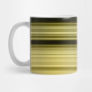 Abstract gold stripes on black Mug